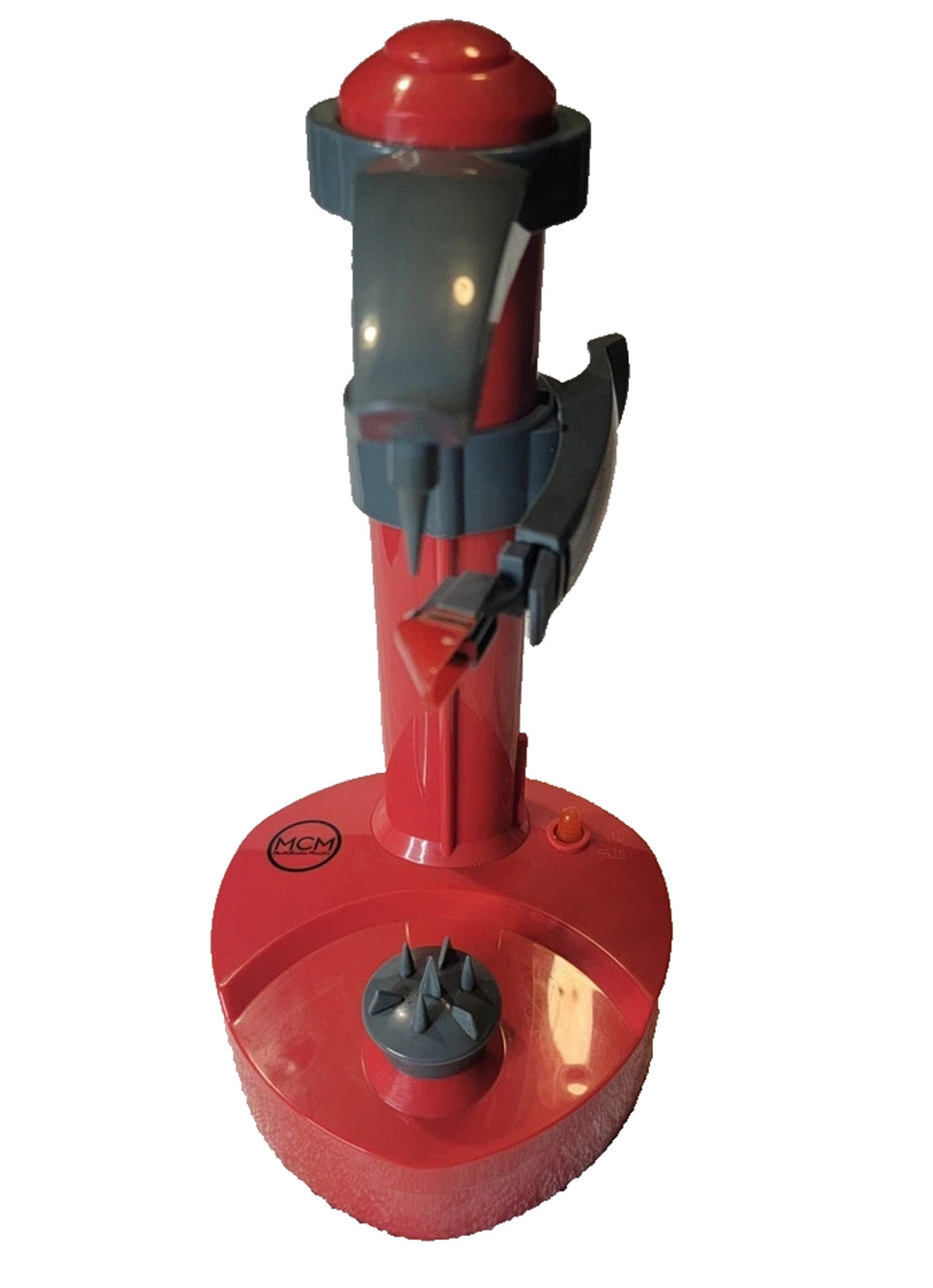 One Touch Spiral Action Rapid Peeler Potato Apple- Red/Grey